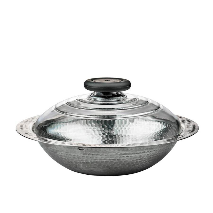 HARIO ハリオ フタがガラスのIH対応ステンレス鍋23雪平 MIS-23 【デザイン キッチン ステンレス 耐熱ガラス IH対応 炊飯 日本製 雪平鍋】 | HARIO | 05