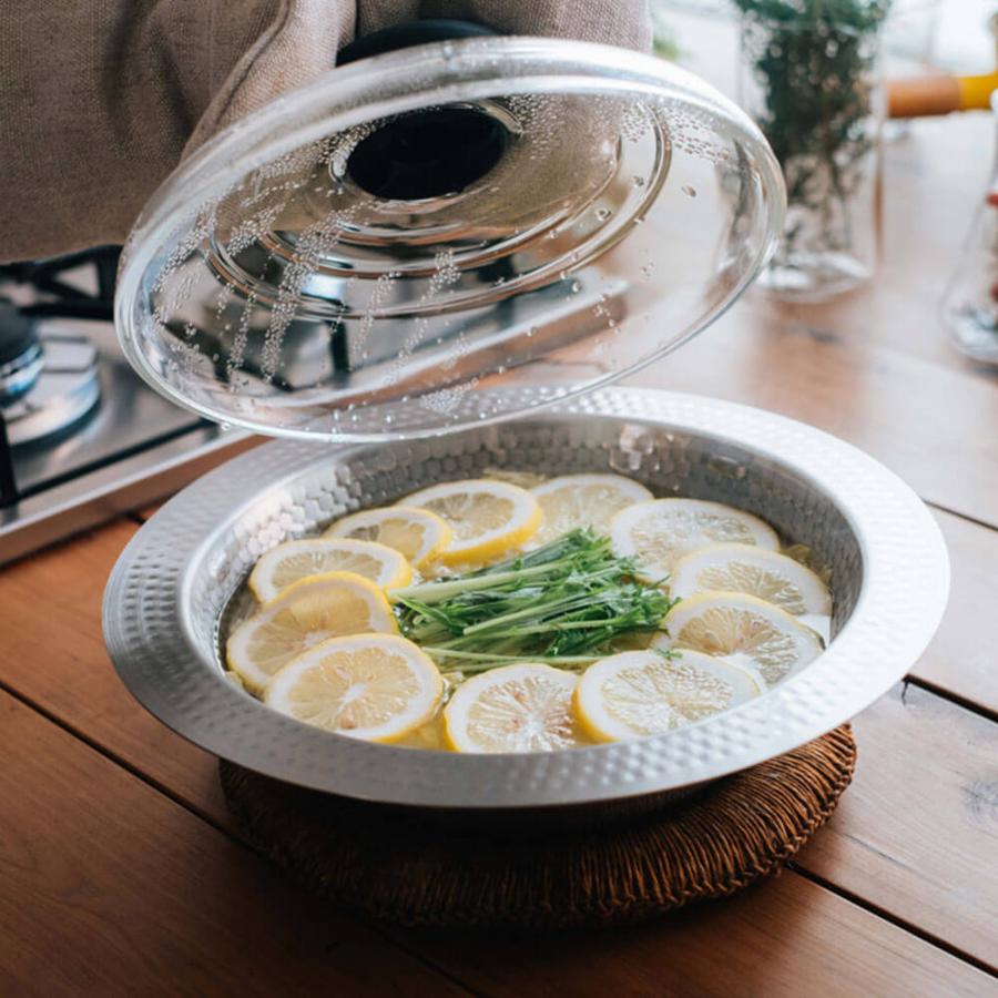 HARIO ハリオ フタがガラスのIH対応ステンレス鍋23雪平 MIS-23 【デザイン キッチン ステンレス 耐熱ガラス IH対応 炊飯 日本製 雪平鍋】 | HARIO | 08