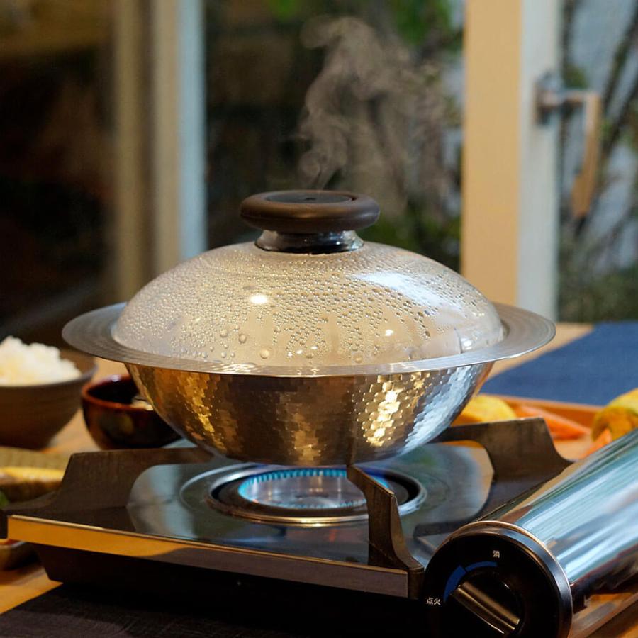 HARIO ハリオ フタがガラスのIH対応ステンレス鍋26雪平 MIS-26 【デザイン キッチン ステンレス 耐熱ガラス IH対応 炊飯 日本製 雪平鍋】 | HARIO | 02