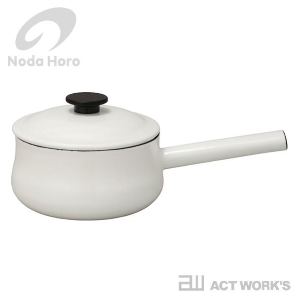 野田琺瑯 LUKE ルーク ソースパン 18cm ノダホーロー 片手鍋 お鍋 IHヒーター Noda Horo 野田ホーロー 台所用品 日本製｜actworksplus