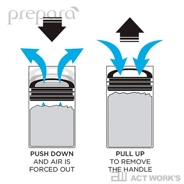 prepara EVAK フードストレージ Lサイズ（ロングハンドル） プレパラ イヴァーク エアタイト 食品保存容器 ガラス瓶 ストッカー キャニスター | prepara | 04