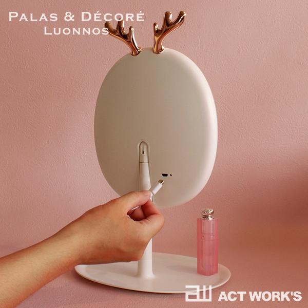 PalaDec Lycka リッカ USB充電式LEDライトミラー パラデック 卓上ミラー スタンドミラー メイク | パラデック | 02