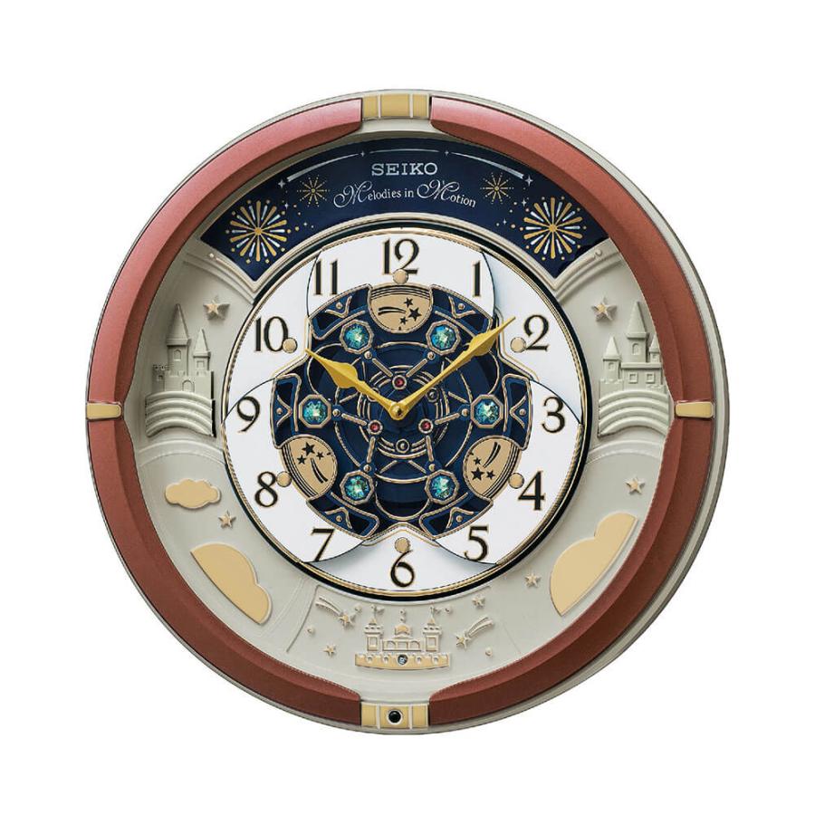 SEIKO セイコー RE601B からくり時計【掛け時計 メロディ再生 トリプルセレクション 電池式 おしゃれ インテリア時計 寝室 リビング】 | SEIKO | 01