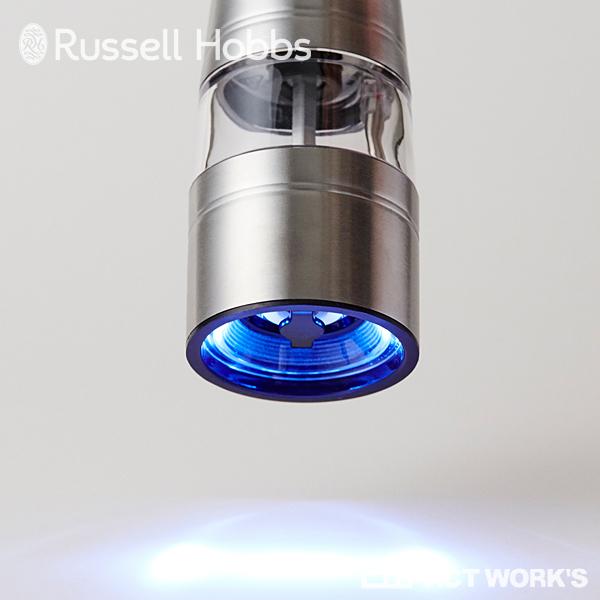 Russell Hobbs 電動ミル ソルト＆ペッパー（2本セット） 7922JP ラッセルホブス スパイスミル 岩塩 コショウ ブラックペッパー | RUSSELL HOBBS | 07