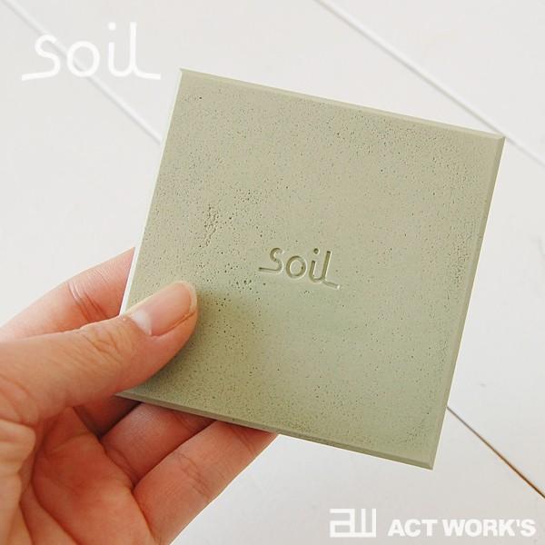 soil コースターラージ スクエア （同色2枚組） 角型 ソイル 珪藻土 吸水性 吸湿 調湿性 自然素材 石動 イスルギ | SOIL(ファッション) | 03