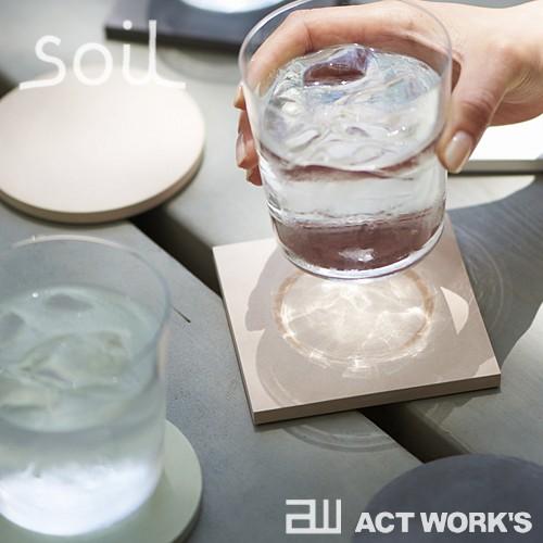 soil コースターラージ アソート4枚組（4色×各1枚） ソイル 珪藻土 吸水性 吸湿 調湿性 自然素材 石動 イスルギ | SOIL(ファッション) | 01