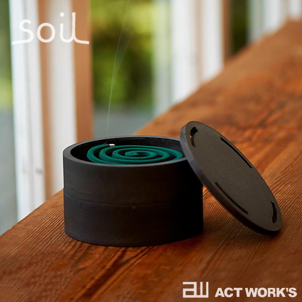 soil MOSQUITO COIL CASE モスキートコイルケースモスキートコイルケース ソイル 珪藻土 湿気 蚊取り線香ケース 収納 湿気 吸湿 蚊遣り 蚊取り線香ポット | SOIL(ファッション) | 01