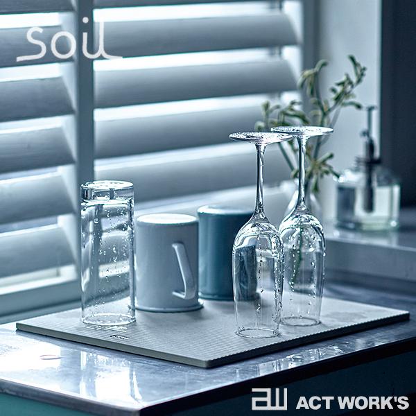 soil ドライングボード light Mサイズ ソイル 珪藻土 水滴 しずく キッチン 台所 洗い物 食器 グラス マグカップ カトラリー DRYING BOARD light M | SOIL(ファッション) | 04