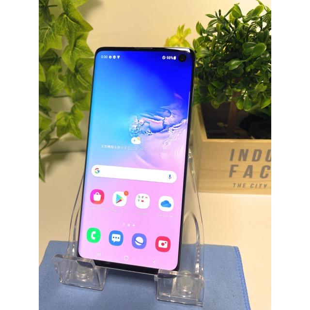 美品 SIMフリー☆ サムスン Galaxy S10 SM-G973C プリズムブルー★ 楽天モバイル 8GB/128GB アンドロイド