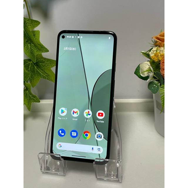 現状 割れあり Google Pixel 5a 128GB Mostly Black SIMフリー メモリ 