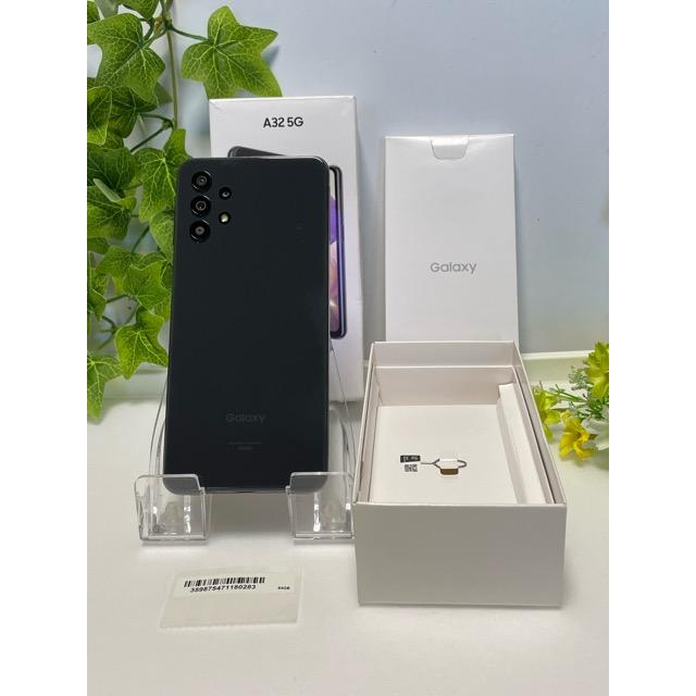 美品 SIMフリー Galaxy A32 5G SCG08 au [オーサムブラック] 4GB/64GB 