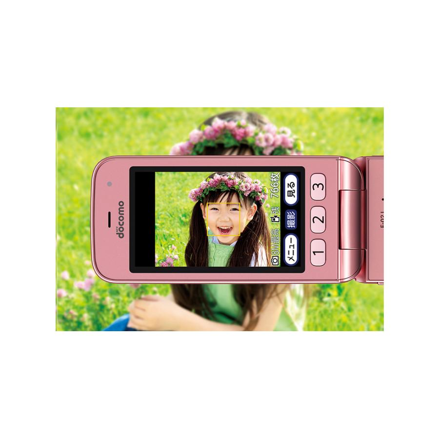 ☆極美品A☆ らくらくホン F-02J ピンク ドコモ SIMロック解除済み Wi 