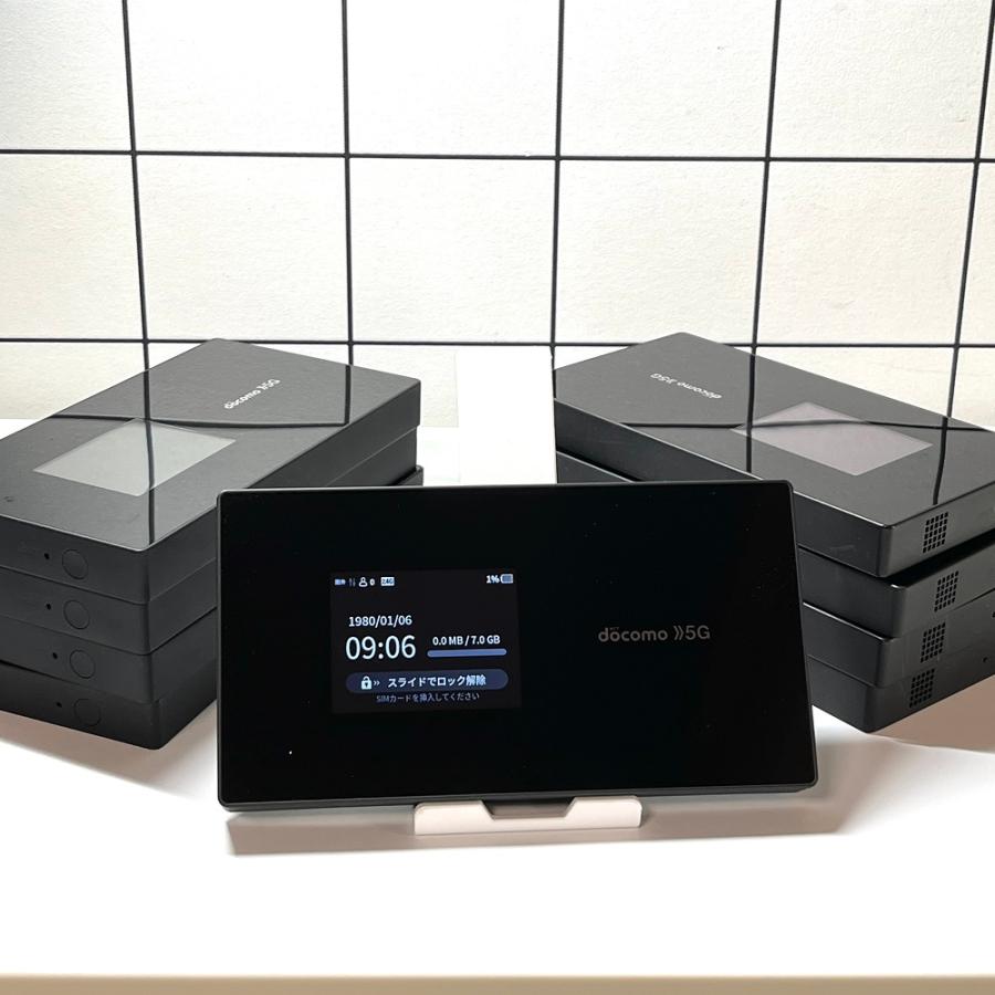 docomo Wi-Fi STATION SH-52A ブラック 5G対応 モバイルルーター 