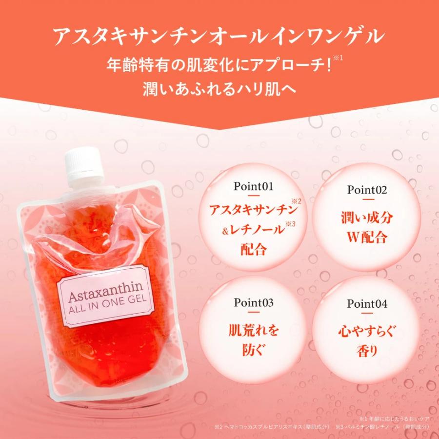 アスタキサンチン オールインワンゲル 180g×2個セット ピコモンテ