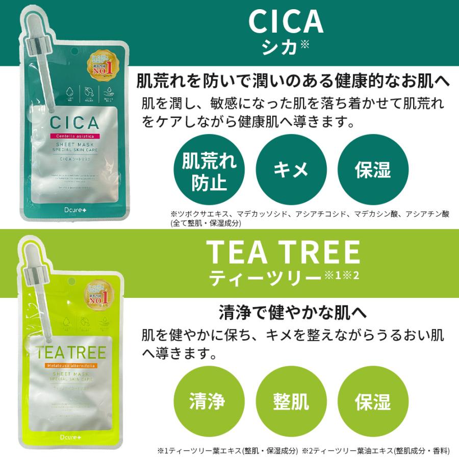 Dcure+ シートマスク 12枚セット フェイス パック グルタチオン