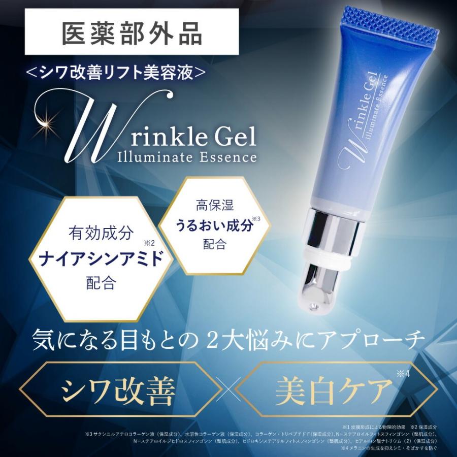 医薬部外品 薬用リンクルジェル 10ml アイクリーム 目元 シワ改善 美白