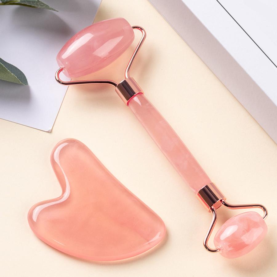 美顔ローラー かっさセット 天然石 ローグクォーツ マッサージローラー クリスタル美容 ギフト 小顔 セルライト リンパ カッサ 送料無料 Stoneroller A Cuebshop エーキューブショップ 通販 Yahoo ショッピング