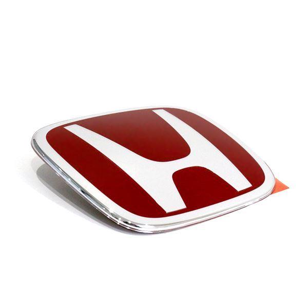 新品 ホンダ TypeR タイプR 純正Hエンブレム N-BOXカスタム W112mm×H92mm 純正交換 スポーティー スポーツタイプ レッド 赤 フロントの画像
