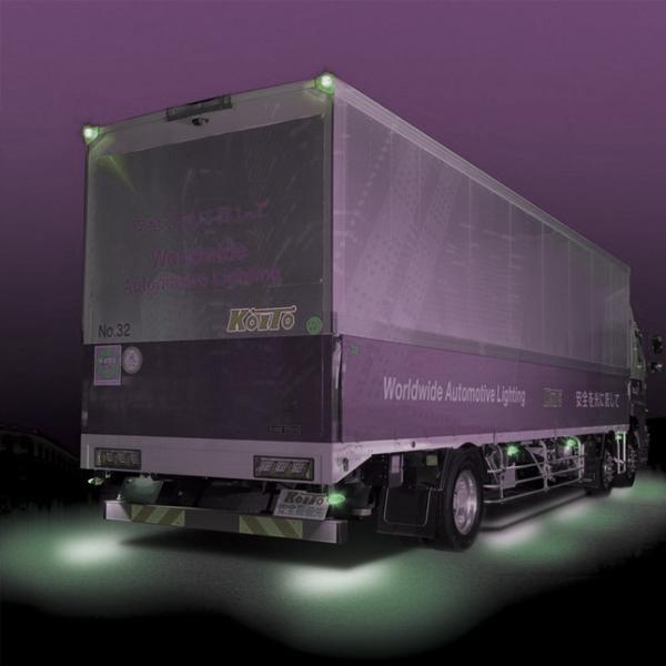 KOITO LEDマーカー&アンダーライト2 グリーン 6個 MU24G 24V専用 車検