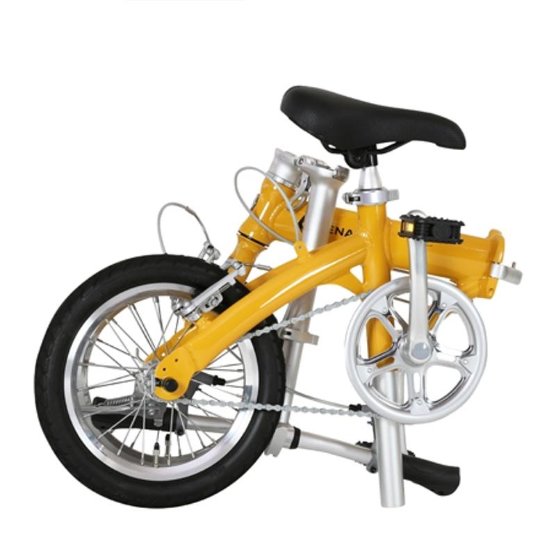 ルノー ライト8 折りたたみ自転車 約8.3kg オレンジ　ライト セオサイクル
