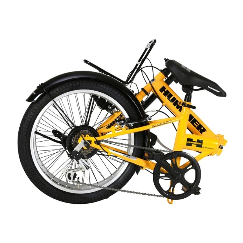 折りたたみ自転車 HUMMER FDB206 TANK-G ハマー FDB 206 タンク-G / イエロー｜ad-cycle｜02