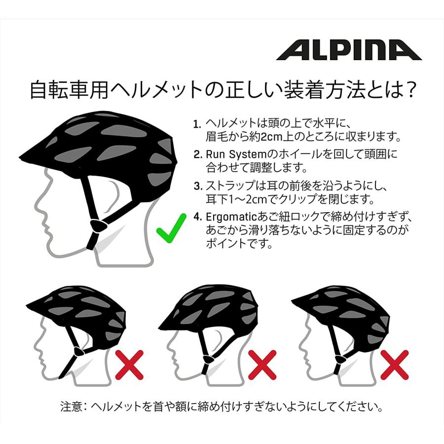 ALPINA(アルピナ) BROOKLYN（ブラックマット）57-61 cm / サイクル
