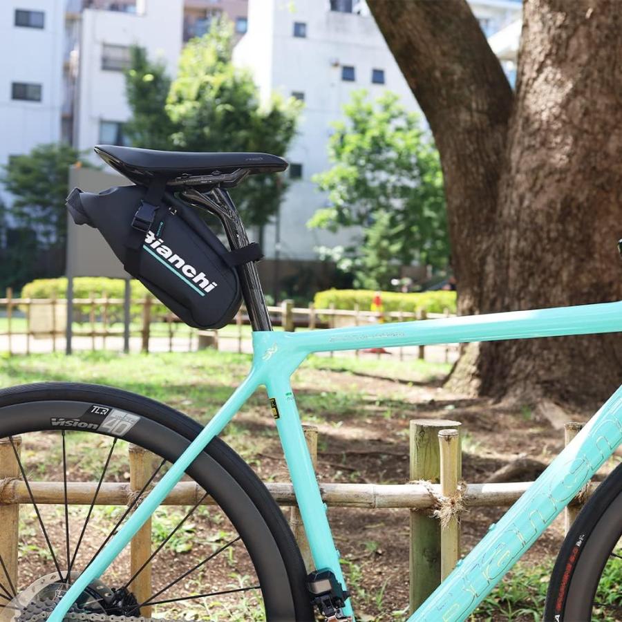 EDOARDO BIANCHI ビアンキ サドルバッグ 未使用保管品 イタリア製 Bianchi（ビアンキ） サドルバック ラージ ブラック JP213S3803BK000