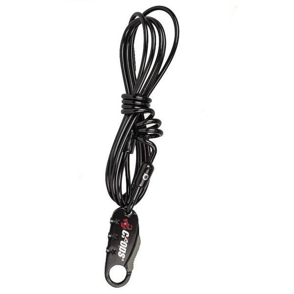 crops Q4-EASY WRAP φ4x1800mm (ブラック) クロップス Q4 イージーラップ 3桁式ダイヤルロック カギ | 