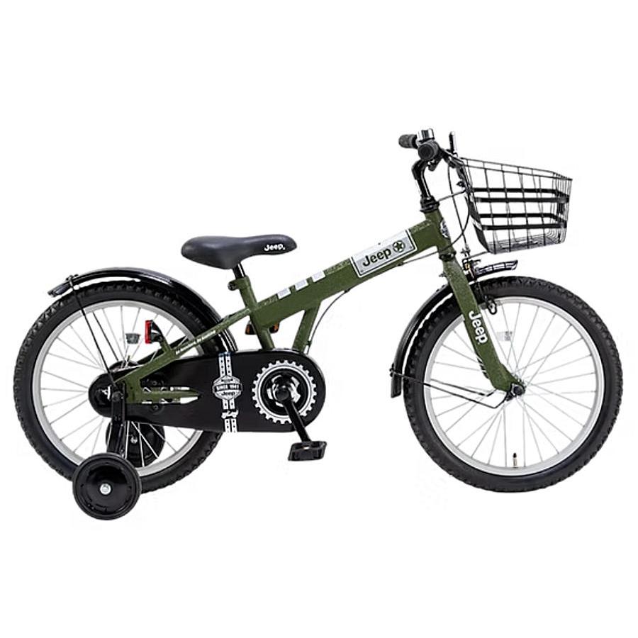【美品】jeep je-16g 16インチ オリーブグリーン自転車キッズバイク Jeep（ジープ） JEEP JE-16G (OLIVE) JE 16 G 幼児用自転車 子供用