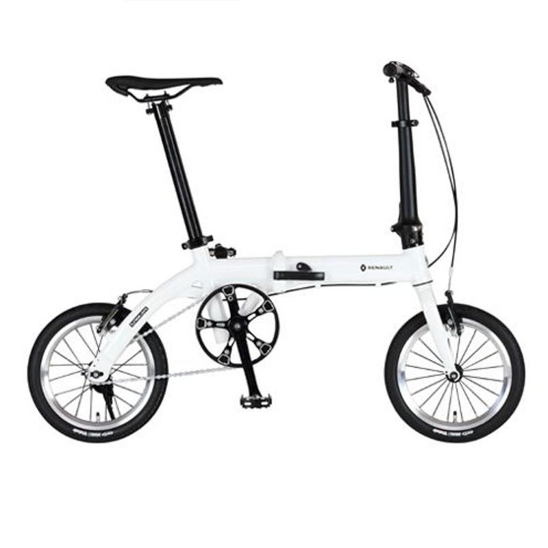最新情報 送料無料 折り畳み自転車 Renault ルノー Platinum Light6 14インチ コンパクト折りたたみバイク スノーホワイト ルノー Al Fdb140 ルノー 保証書付 Atempletonphoto Com