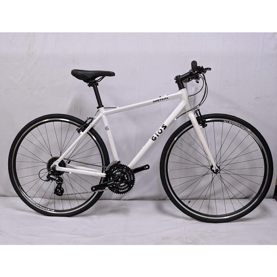 GIOS MISTRAL ホワイト クロスバイク 完全組立・即乗車可)2025 GIOS ジオス MISTRAL SHIMANO