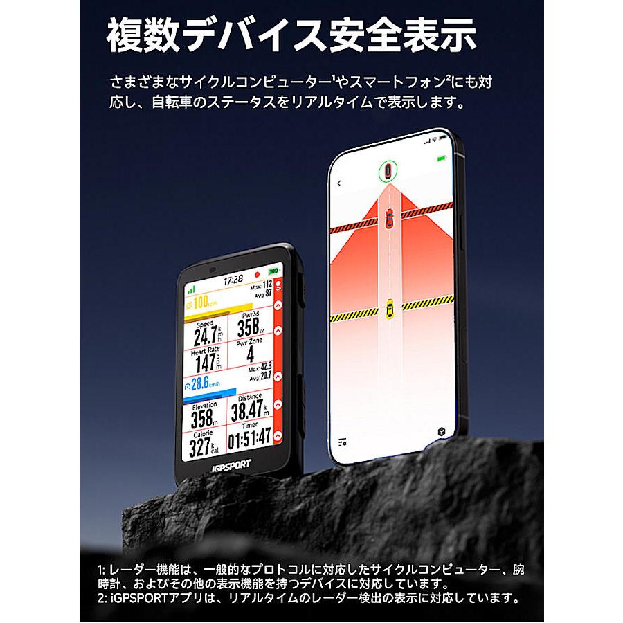 iGPSPORT（アイジーピースポーツ）SR mini スマートレーダー