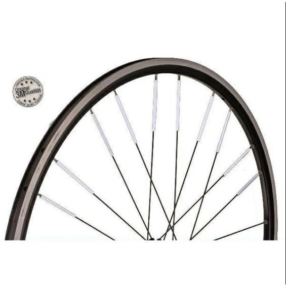 エムウェーブ スポークリフレクター 3M Scotchlite 18本入 M-WAVE SPOKE REFLECTORS 3M社スコッチライト使用 簡単取付/工具不要 全方向からの光を明るく反射 | 