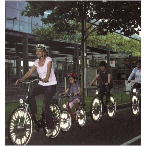 エムウェーブ スポークリフレクター 3M Scotchlite 18本入 M-WAVE SPOKE REFLECTORS 3M社スコッチライト使用 簡単取付/工具不要 全方向からの光を明るく反射 |  | 01