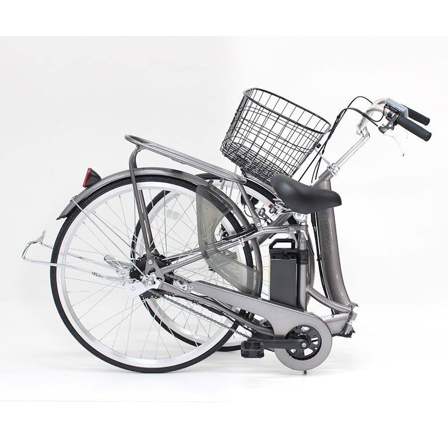 電動アシスト 自転車 26インチ ノーパンク FDB26EB  スモークシルバー ACTIVEPLUS  MG-AP26EBN [電動自転車 ノーパンクタイヤ 折りたたみ自転車 LEDライト 鍵付き 自転車本体 お客様組立品 mimugo  正規店 ミムゴ アクティブプラス  ミムゴ] ミムゴ ACTIVEPLUS ノーパンク電動アシストFDB26EB（スモークシルバー