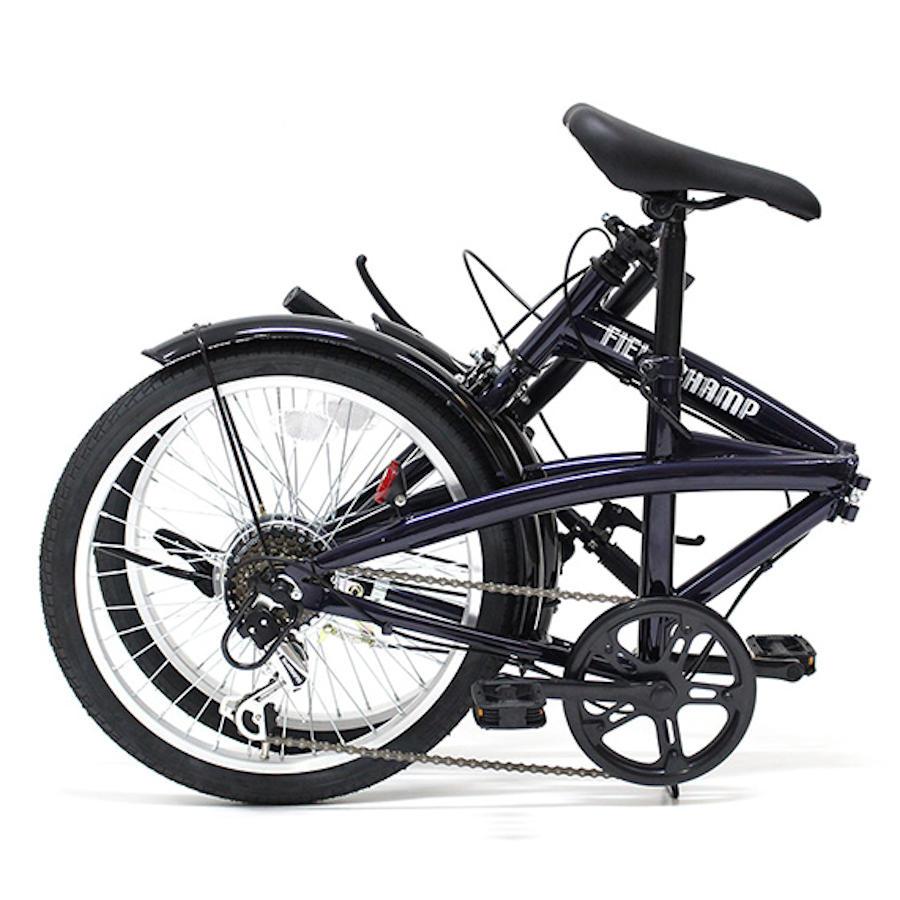 ミムゴ FIELD CHAMP MG-FCP206BL 20インチ6段折畳み自転車BL（ダーク