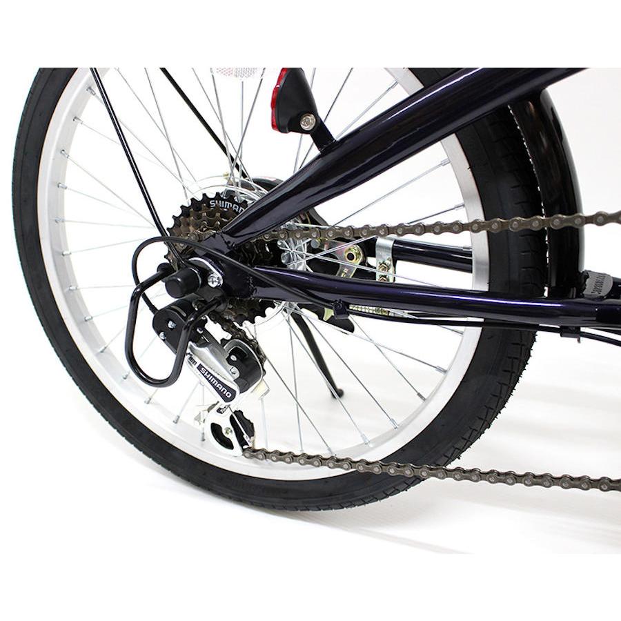 ミムゴ FIELD CHAMP MG-FCP206BL 20インチ6段折畳み自転車BL（ダーク