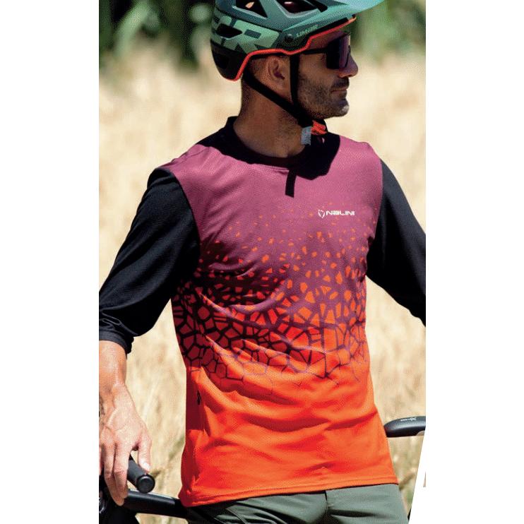 Nalini（ナリーニ）NEW HILL ニューヒル MTB ジャージ (レッド/ブラック 4100) Mサイズの画像