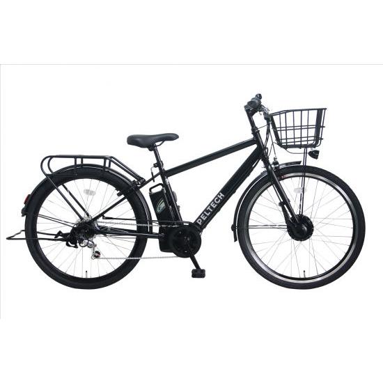 PELTECH 電動アシスト自転車　外装6段 27.5インチ ブラック PELTECH（ペルテック） 電動アシスト自転車 27.5インチ 外装6段 TDA