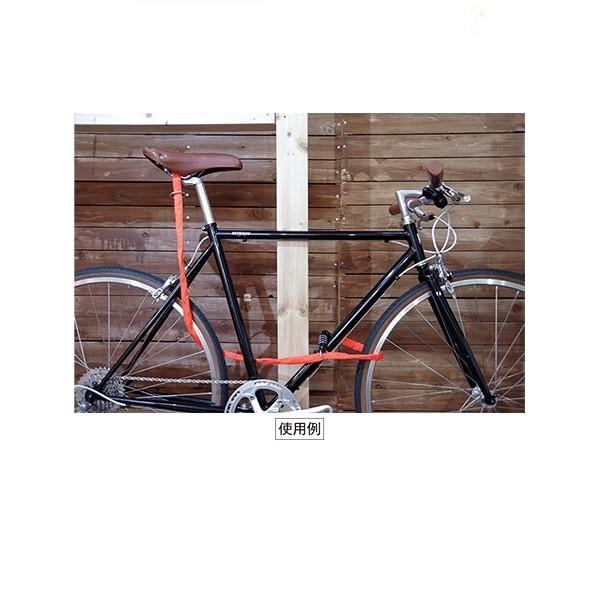 自転車カギ 「」KUHAKU 蜜柑 ダブルループ ロック / ブラック :rpj 