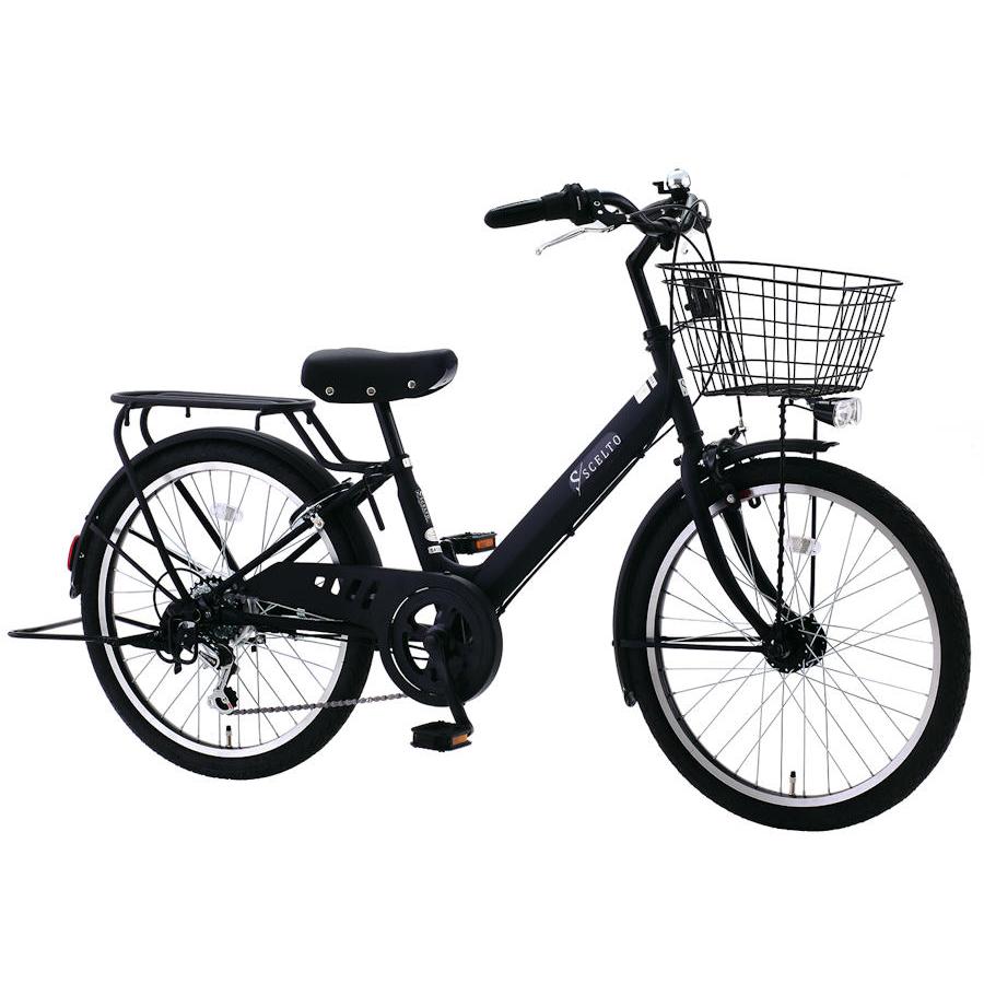 サカモトテクノ シェルト 24インチ 外装6段変速 LEDオートライト