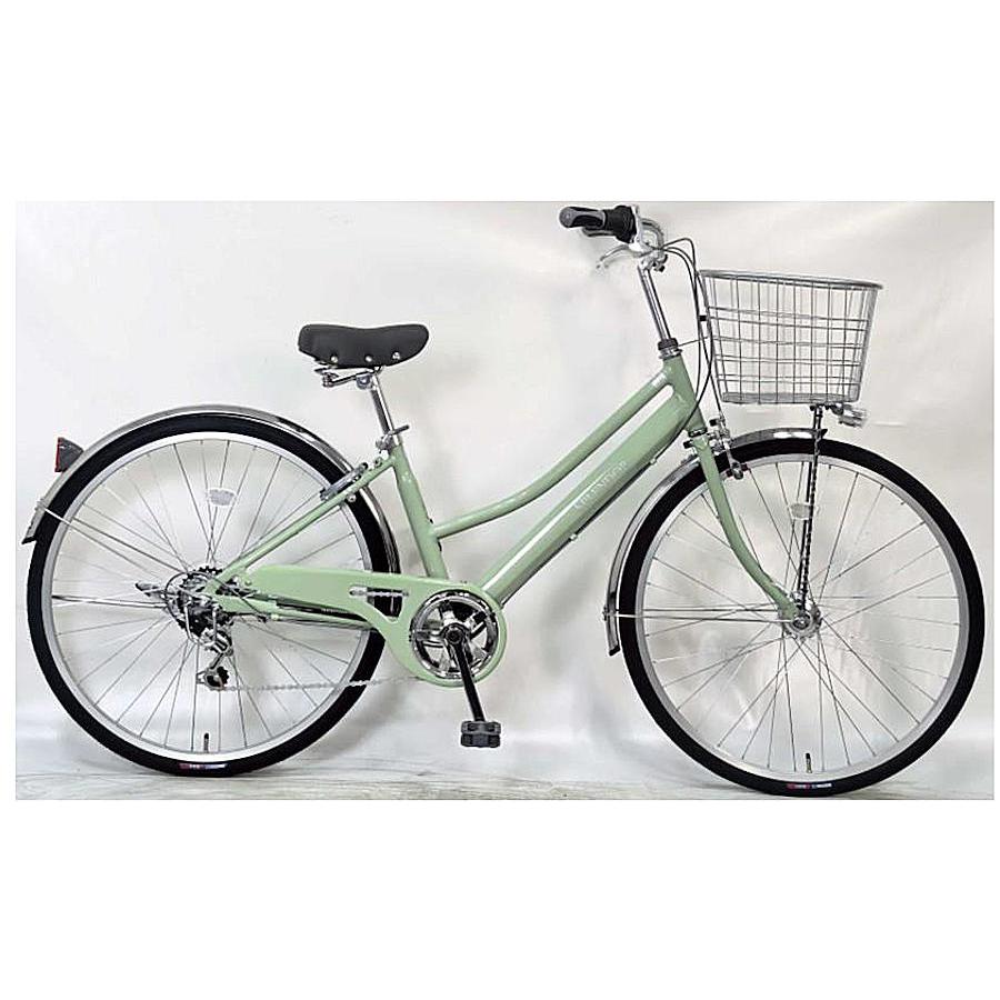 SAKAMOTO bicycle FLEURETTE ２６インチ　自転車　６段変速機能　メンテナンス済み　ママチャリ　通勤　通学　配達可能 サカモトテクノ 26インチ スプレンダー 外装6段変速 オートライト