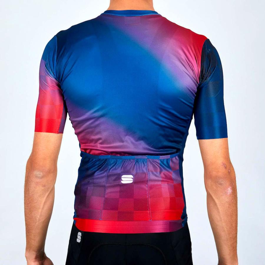 スポーツフル ロケット ジャージ (ブルーレッド) Mサイズ Sportful ROCKET JERSEY サイクリング 半袖 ショートスリーブの画像