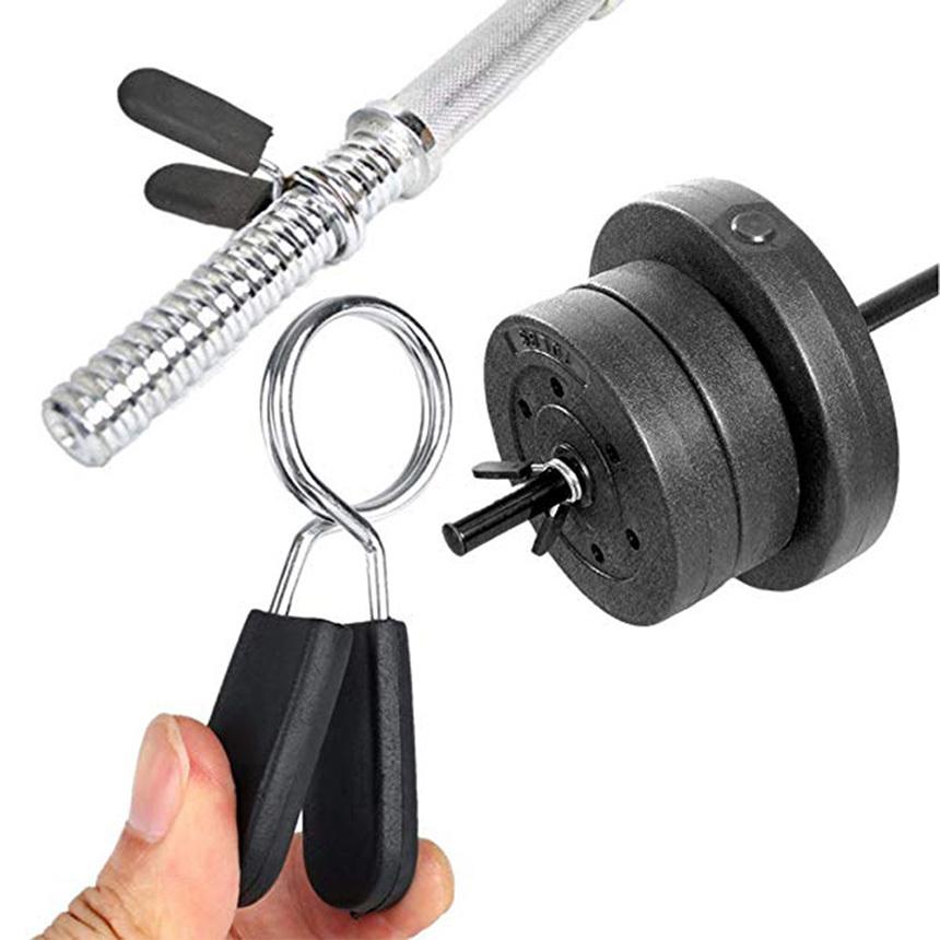 スプリングカラー 4個セット 28mm用 バーベルプレート止め クリップ式