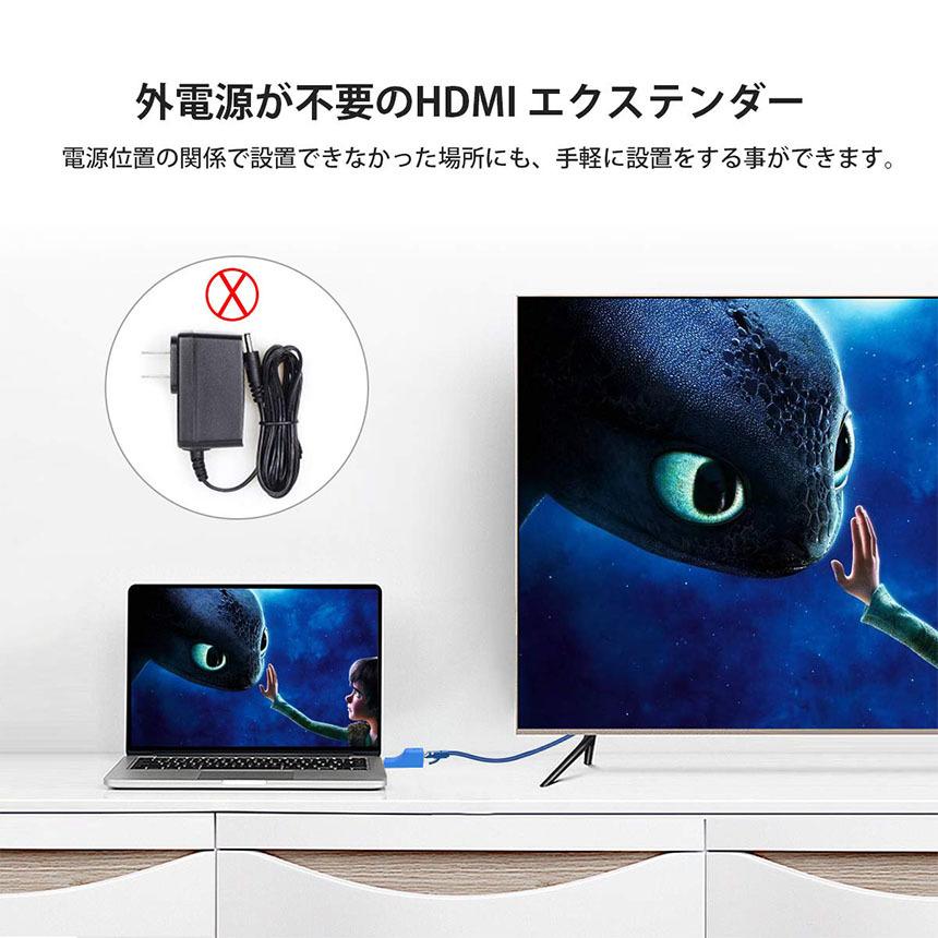HDMI エクステンダー to RJ45 HDMI延長器 30M 4K 2K 1080P 3D HDMI