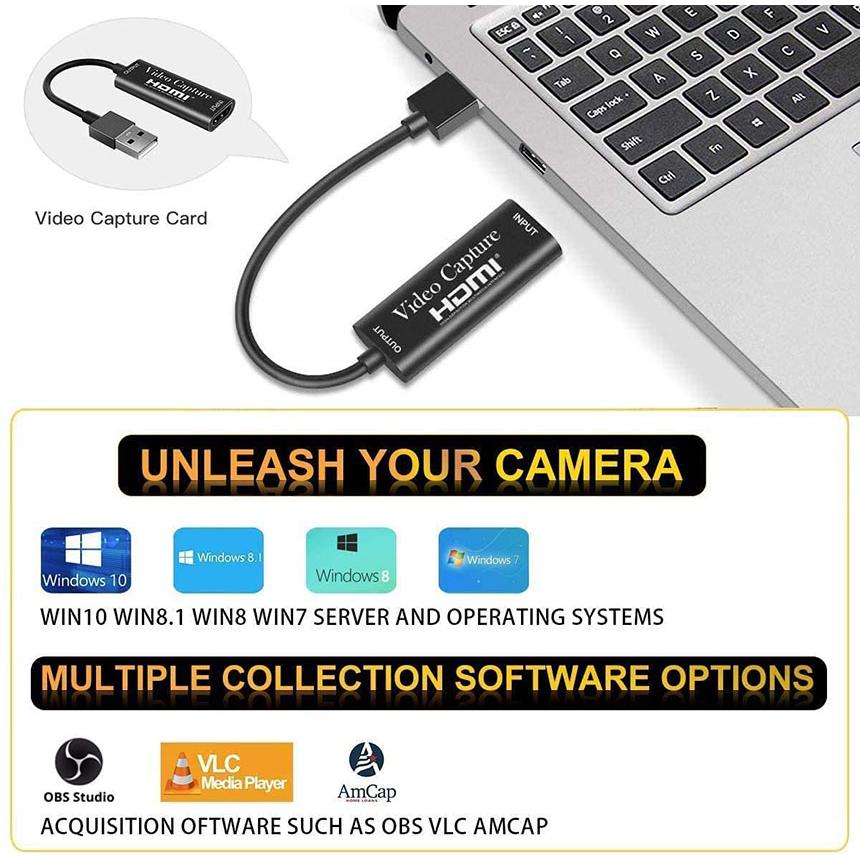 HDMI キャプチャーボード USB2.0 1080P 30Hz ゲームキャプチャー