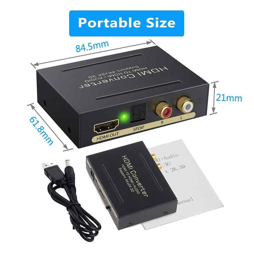 爆買 HDMI オーディオ 分離器 音声分離器 最大 4Kx2K 3D HDMI→HDMI+