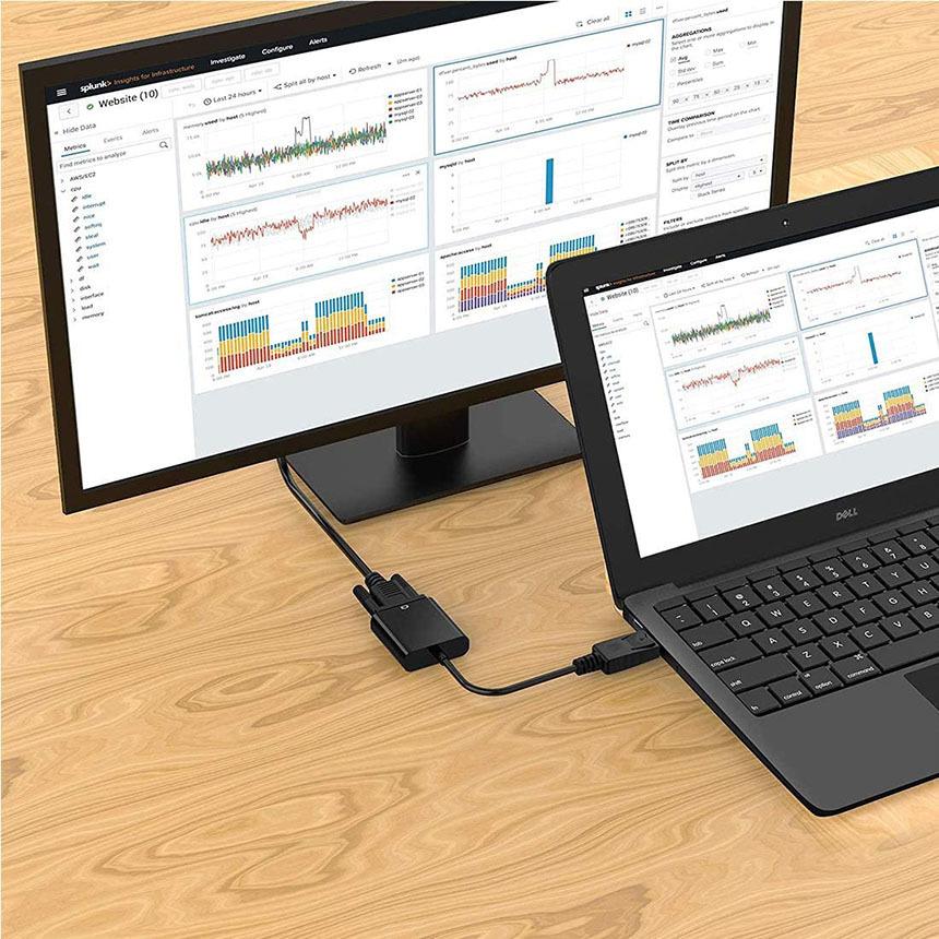 DP to DIV Adapter アダプター 1080P高解像度 ブラック Displayport DVI 変換 アダプタ DP ディスプレイポート 1080P高解像度