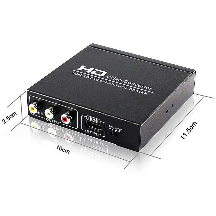 ☆HDMIとコンポジットの同時出力 対応 アナログ 変換 アダプター HDMI コンポジット変換 to AV 3RCA変換 RCA AV変換コンバーター 同時