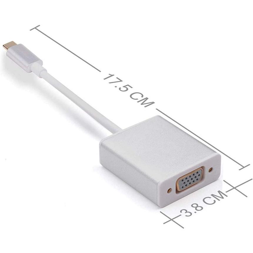 USB C VGA 変換 アダプタ Type D sub ケーブル 最新のMacにも対応